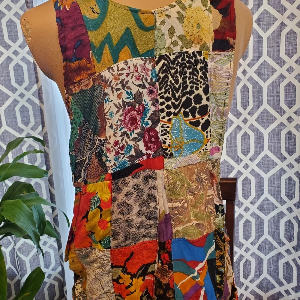 Rare Vintage Patchwork Overalls - Picture 4 of 16